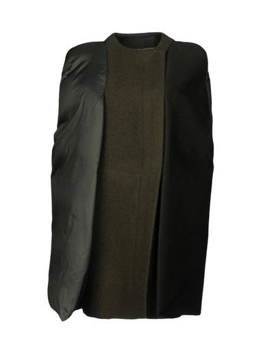 Rick Owens Capes & Ponchos In Military Green