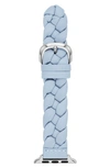 Kate Spade Braided Leather 20mm Apple Watch® Watchband In Blue