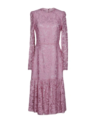 Dolce & Gabbana Midi Dress In Pink