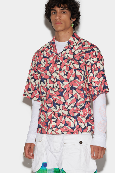 Dsquared2 Bowling Dropped Shoulder Shirt In Fantasy