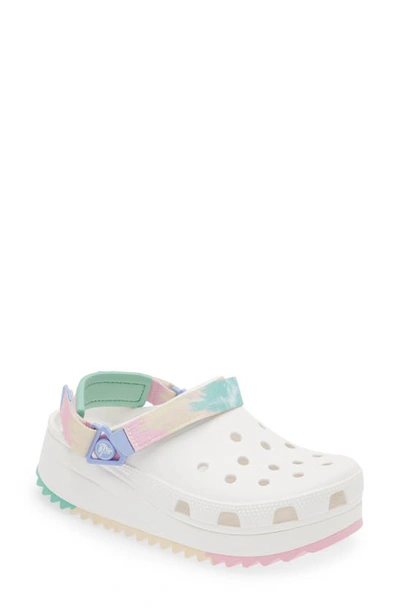 Crocs Hiker Ombre Clog In White/multi