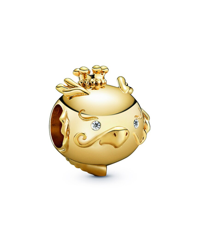 Pandora Moments 14k Plated Cz Chinese Zodiac Dragon Charm