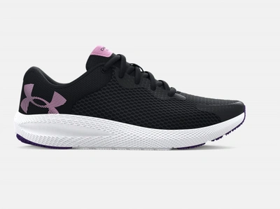 Under Armour Kid's Charged Pursuit 2 Sneaker In Black