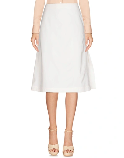 Marni Midi Skirts In Ivory