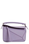 Loewe Puzzle Mini Crossbody Bag In Purple