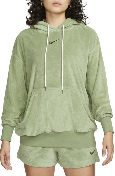 Nike Sportswear Oversize Terry Hoodie In Green