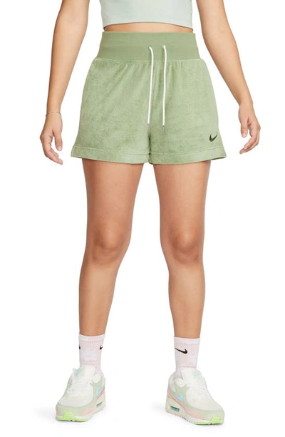 Nike Club French Terry Shorts In Green