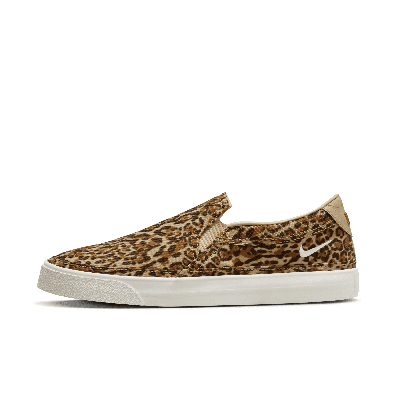Nike Women's Court Legacy Leopard Slip-on Shoes In Leopard/sesame/phantom/desert  Ochre/summit White/cacao Wow | ModeSens