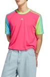 Adidas Sportswear Aeroready Colorblock T-shirt In Shock Pink