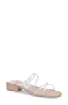 Dolce Vita Women's Hapi Strappy Block-heel Slide Sandals Women's Shoes In Crystal Vinyl