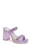 Dolce Vita Women's Ashby Braided Two-band Platform Sandals Women's Shoes In Purple