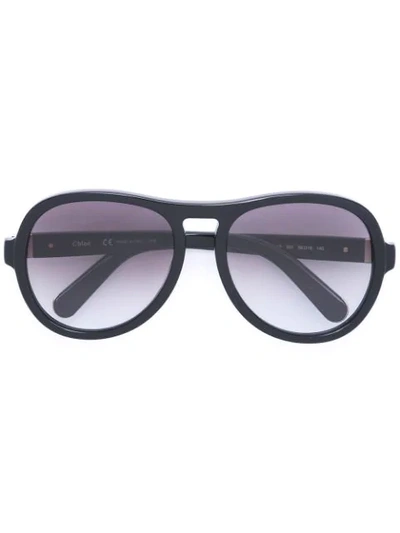 Chloe Marlow Black Oversized Sunglasses Chloe Marlow Oversized Sunglasses main image 4