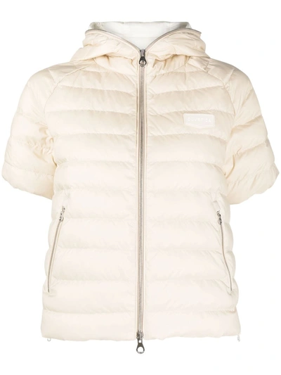 Duvetica Short-sleeve Padded Jacket In White