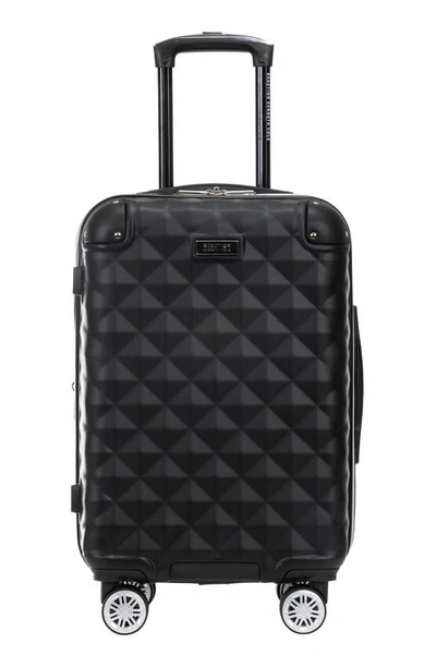 Kenneth Cole Reaction Diamond Tower 20" Hardside Spinner Luggage In Black