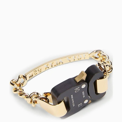 1017 A L Y X 9sm Gold/black Chain Bracelet With Buckle Detail In Metal