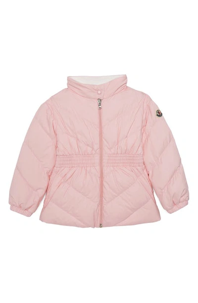 Moncler Kids' Aleen Quilted Down Jacket In Pink