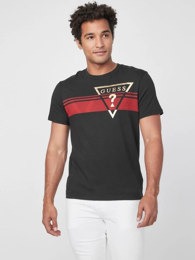 Guess Factory Pekah Logo Tee In Black