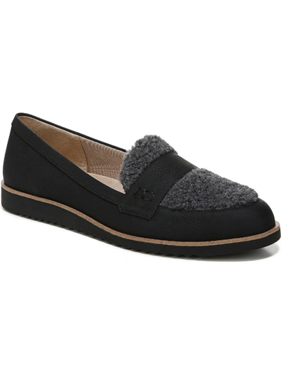 Lifestride Zee Cozy Womens Faux Suede Slip On Loafers In Multi