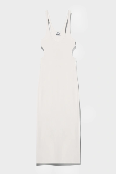 Altu Cut-out Satin Dress In Ivory