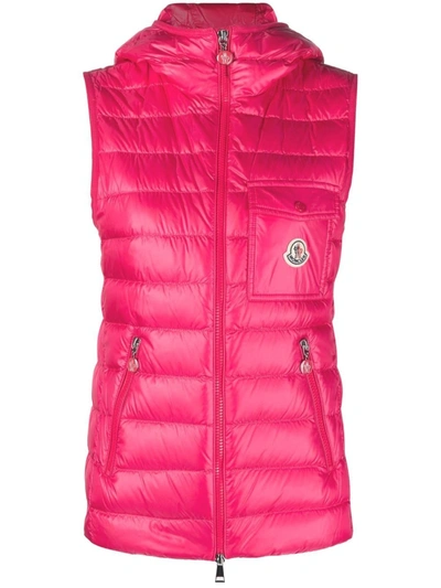 Moncler Down Jacket In Pink
