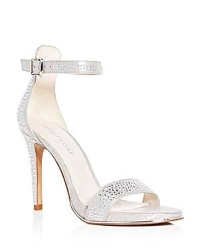 Kenneth Cole Women's Brooke Shine Embellished Ankle Strap High-heel Sandals In Silver