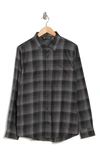 Travismathew Inland Long Sleeve Shirt In Heather Black