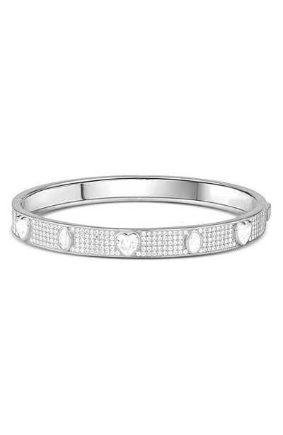 Shymi Cubic Zirconia Bangle In Silver/ White