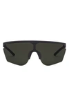 Electric Cove Polarized Shield Sunglasses In Matte Black/ Grey Polar