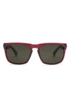 Electric X Jason Momoa Knoxville Xl Polarized Keyhole Sunglasses In Matte Boars Blood/ Grey Polar