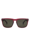 Electric X Jason Momoa Knoxville Polarized Keyhole Sunglasses In Matte Boars Blood/ Grey Polar