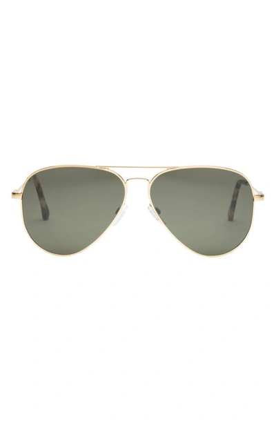 Electric Av1 Xl 51mm Polarized Aviator Sunglasses In Shiny Gold/ Grey Polar