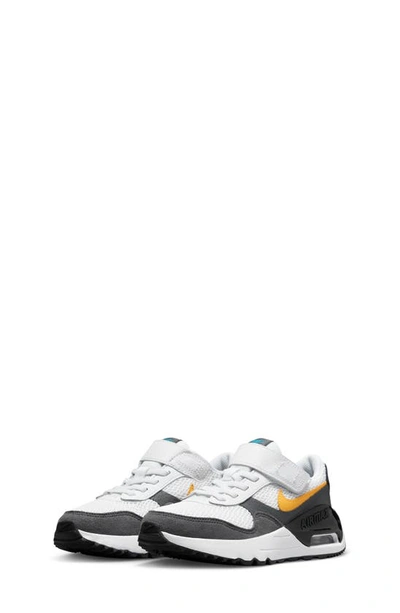 Nike Air Max Systm Sneaker In White/ Laser Orange