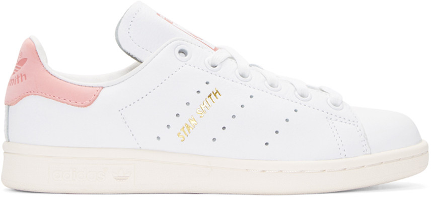 stan smith shoes pink and white