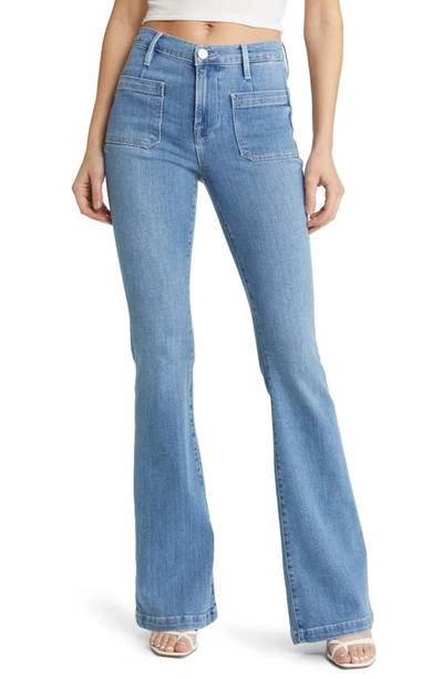 Frame Le Bardot Flared Jeans In Multi