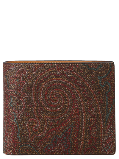 Etro Paisley Wallet In Multicolor