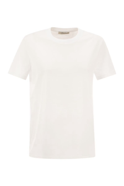 's Max Mara Side Logo Jersey T-shirt In White