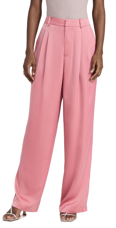 Wayf Pleated Pants In Pink