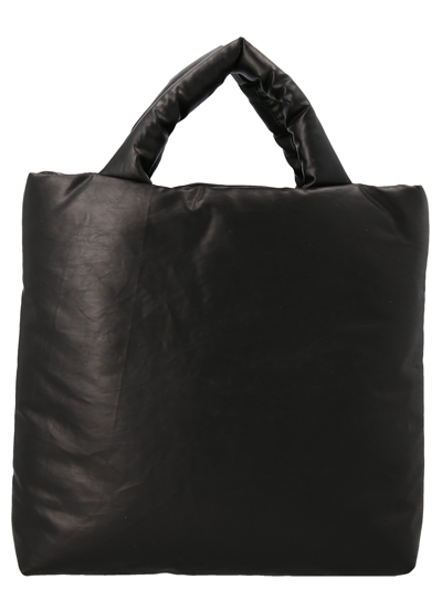 Kassl Editions 'pillow Oil' Small Shoulder Bag In Black