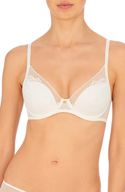 Natori Flora Contour Underwire Bra (34d) With Lace In Fondant