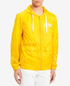 calvin klein windbreaker orange