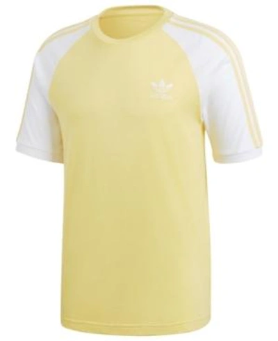 Adidas Originals Men's California T-shirt In Lemon