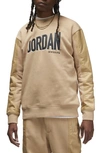 Jordan Men's  Flight Mvp Graphic Fleece Crew-neck Sweatshirt In Brown