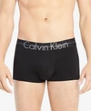 Calvin Klein Men's Focused Fit Low-rise Trunks In Black