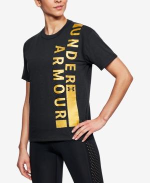 black and gold under armour shirt