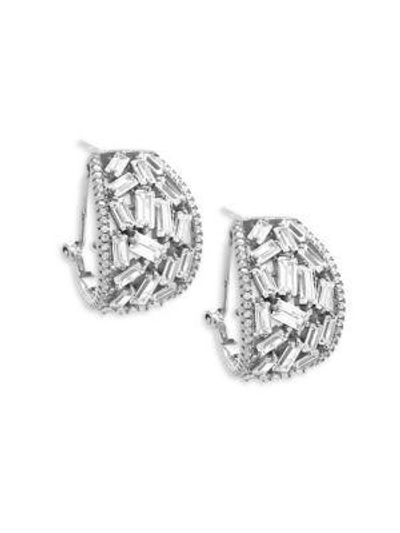 Saks Fifth Avenue Crystal And Sterling Silver Drop Earrings