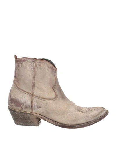 Golden Goose Almond-toe Ankle Boots In Grey