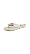 Ipanema Wave Heart Flip Flops In Beige/bronze