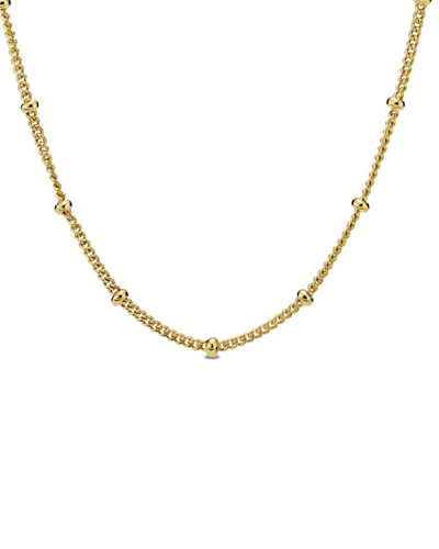 Pandora Shine 18k Plated Beaded Chain Necklace In Nocolor