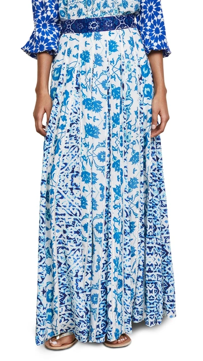 Rococo Sand Labyrinth Long Skirt In Blue