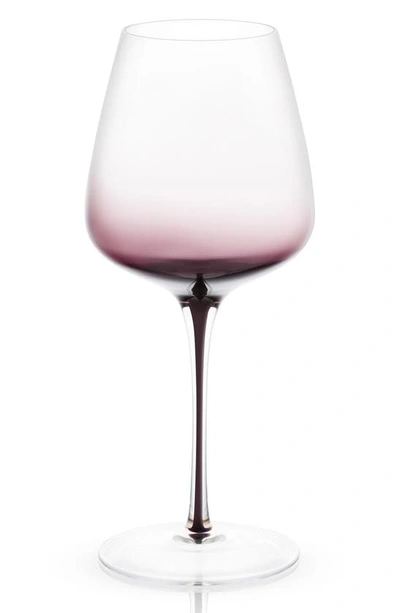 Joyjolt Black Swan Crystal Wine Glass In Clear